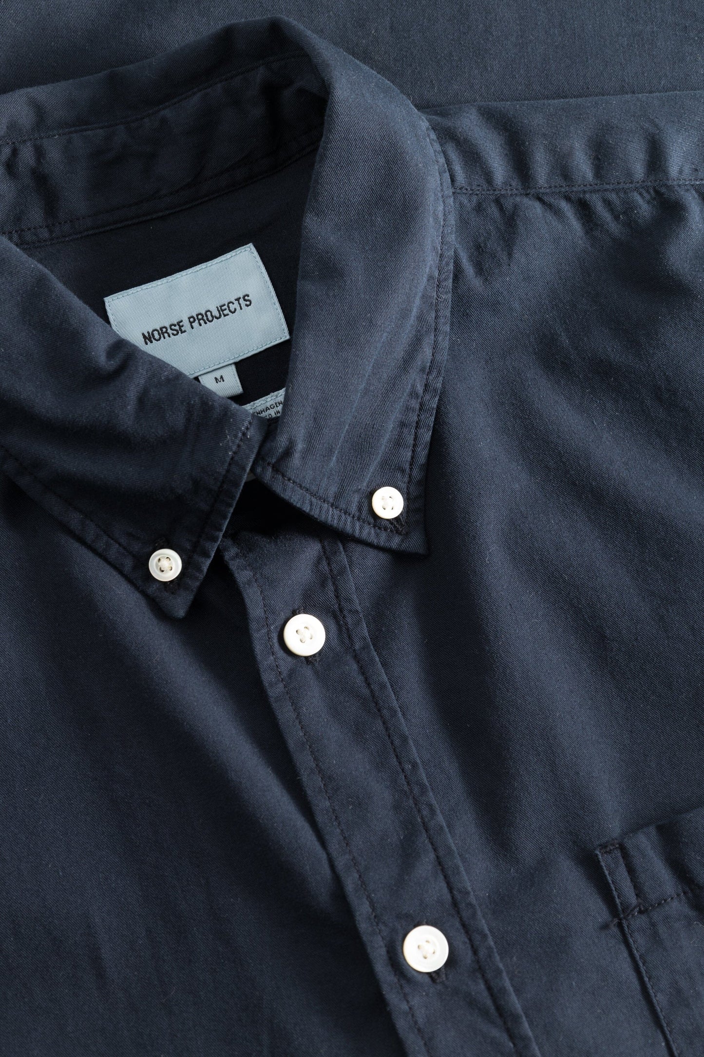 Norse Projects Osvald BD Twill Shirt - Dark Navy Shirt Norse Projects 