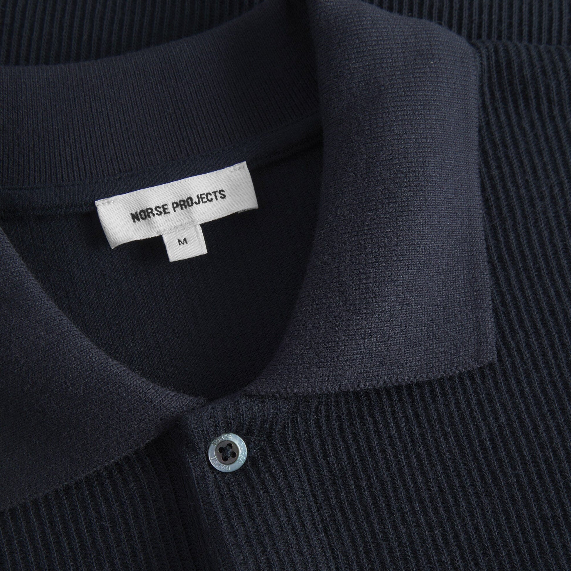 Norse Projects Ruben Double Face LS Polo - Dark Navy Sweatshirt Norse Projects 