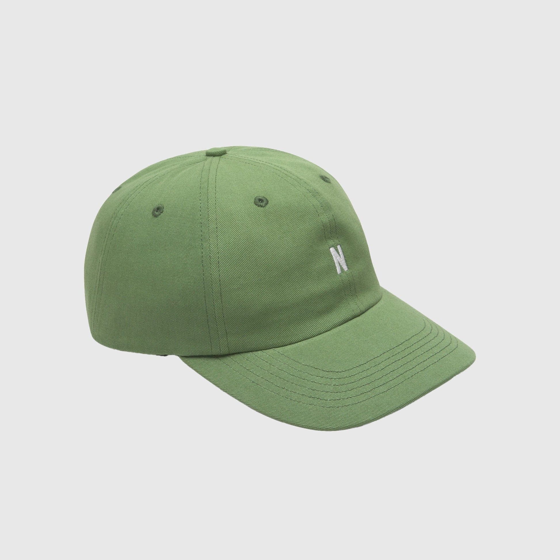 Norse Projects Twill Sports Cap - Moss Green Cap Norse Projects 