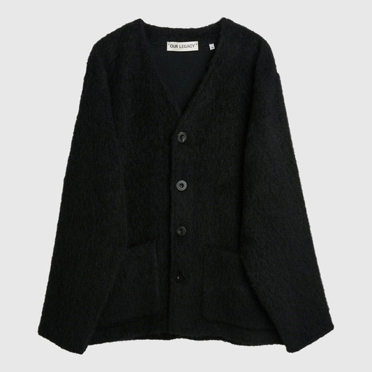 Our Legacy Cardigan - Black Mohair Knitwear Our Legacy 