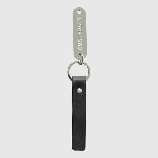 Our Legacy Ring Keyring - Grey Leather Keyring Our Legacy 