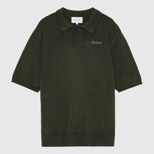 Palmes Marco Knit Polo - Olive Shirt Palmes 