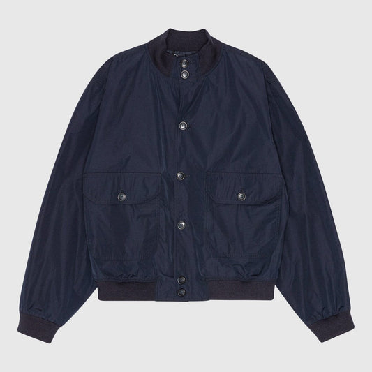 Palmes Rib Collar Blouson - Navy Jacket Palmes 