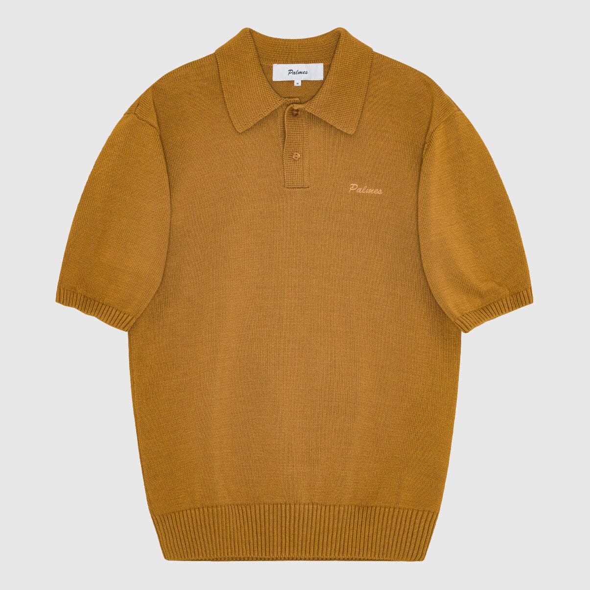 Palmes Wash Knit Polo - Mahogany Knitwear Palmes 