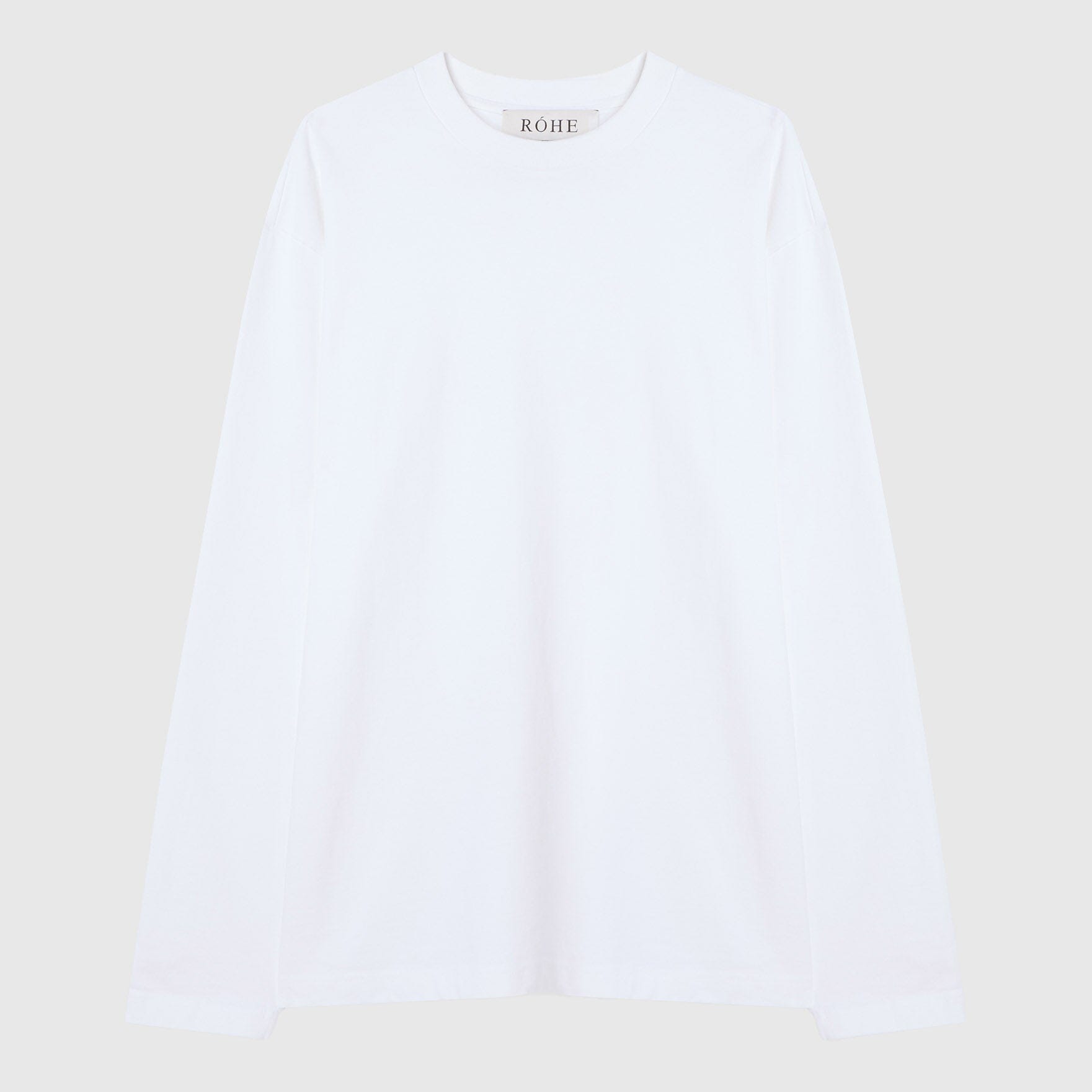 Róhe Oversized Longsleeve T-shirt - Optic White Longsleeve Róhe 