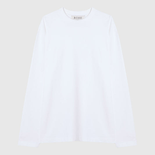 Róhe Oversized Longsleeve T-shirt - Optic White Longsleeve Róhe 