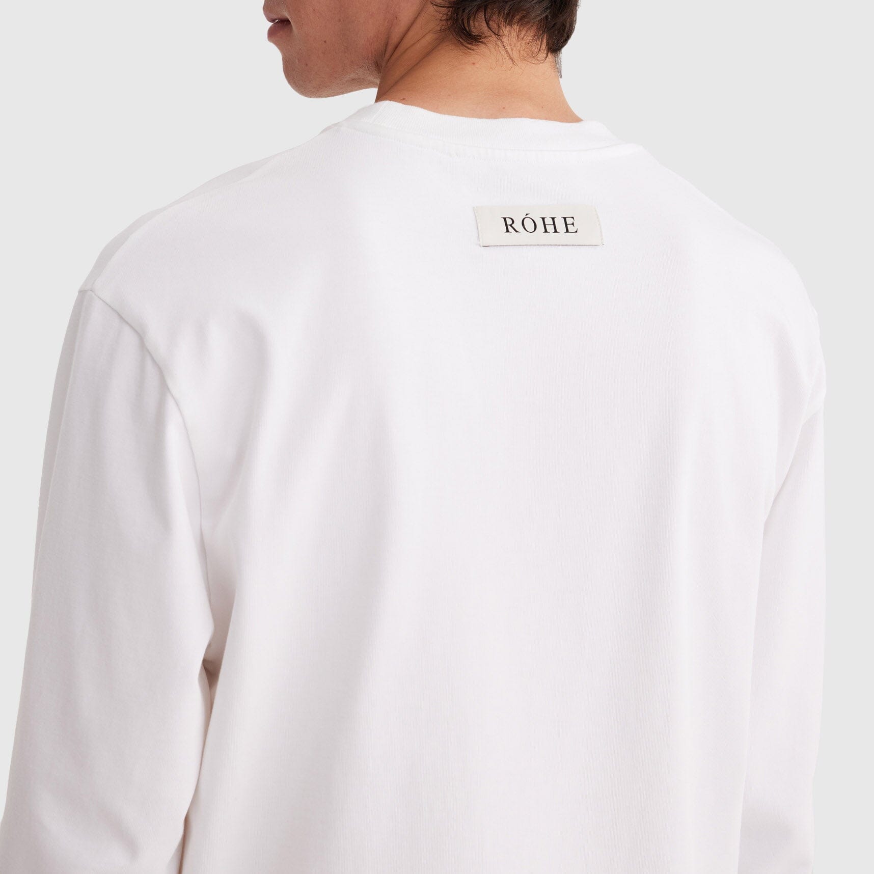 Róhe Oversized Longsleeve T-shirt - Optic White Longsleeve Róhe 