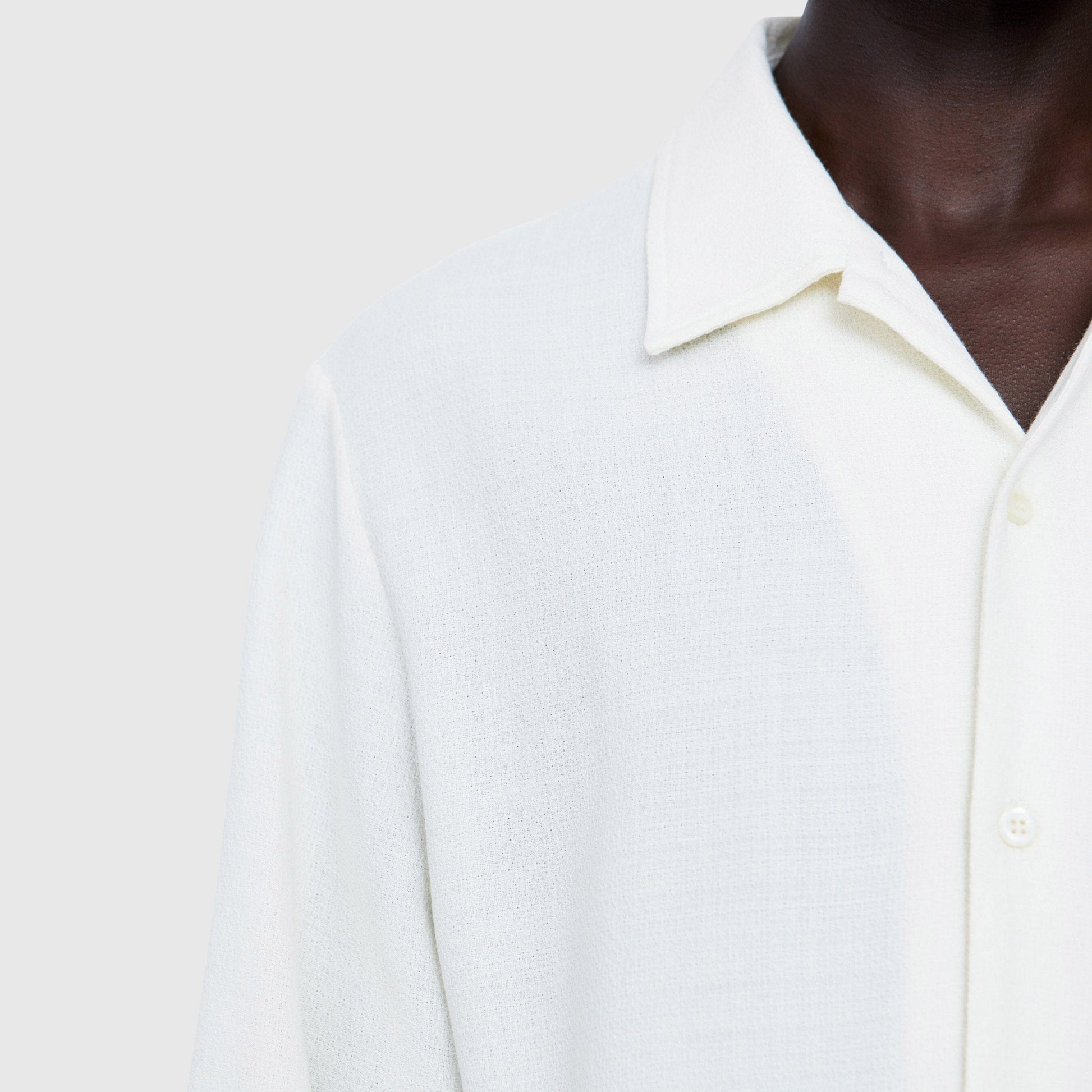 Séfr Sense Shirt - Off White Crepe Shirt Séfr 