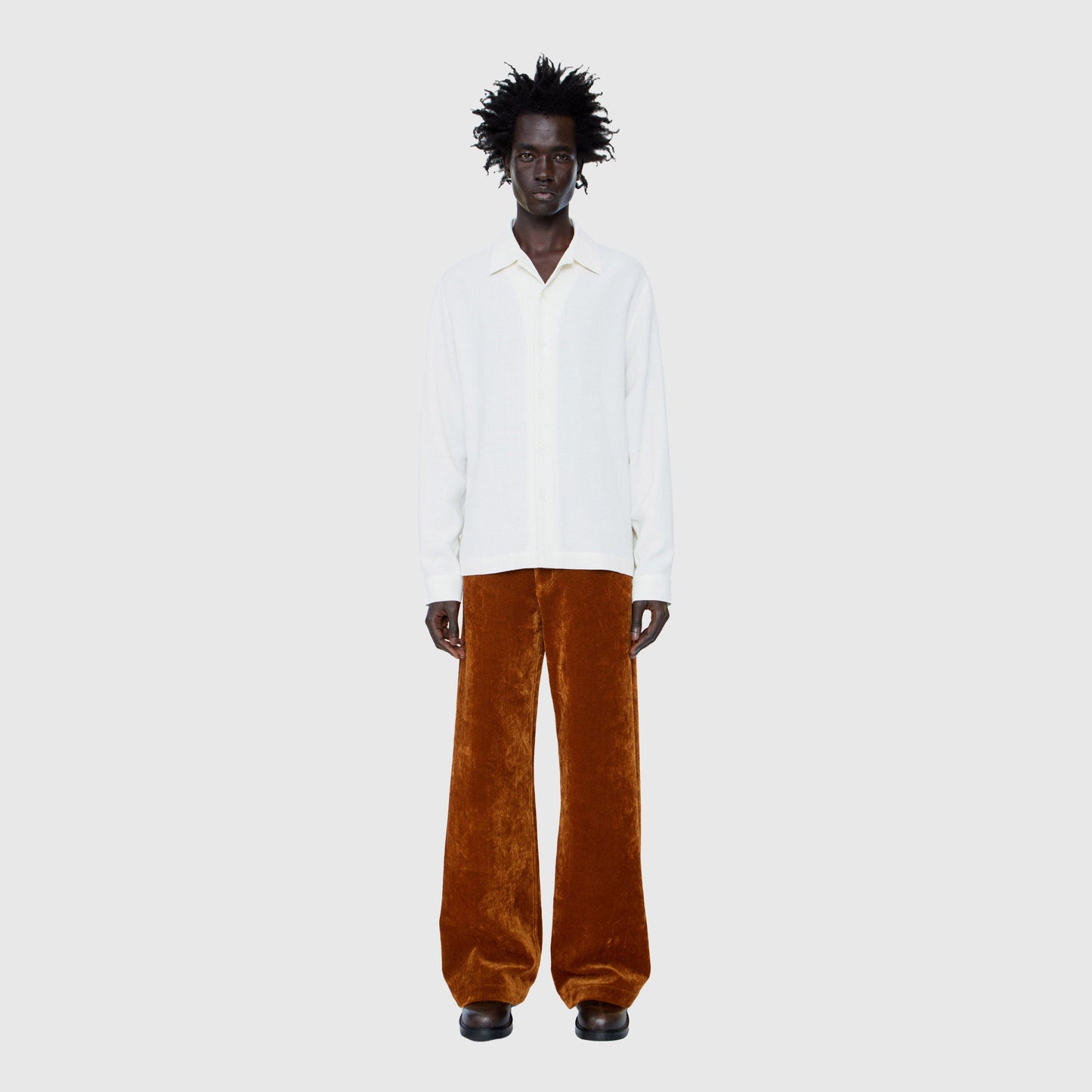 Séfr Sense Shirt - Off White Crepe Shirt Séfr 