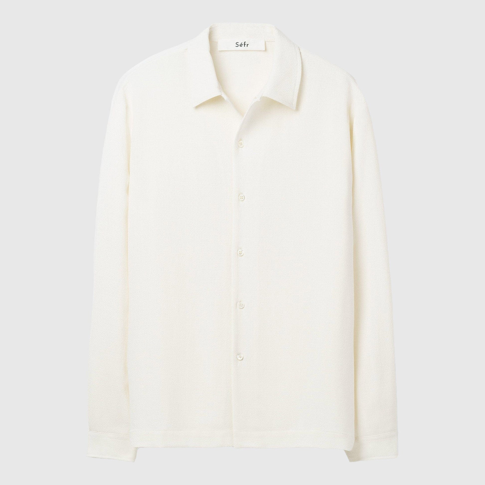 Séfr Sense Shirt - Off White Crepe Shirt Séfr 