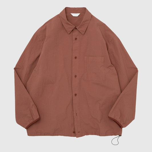 Still by Hand Garment-Dye Shirt Blouson - Brick Shirt Still By Hand 