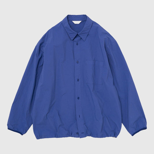 Still by Hand Garment-Dye Shirt Blouson - Royal Blue Shirt Still By Hand 