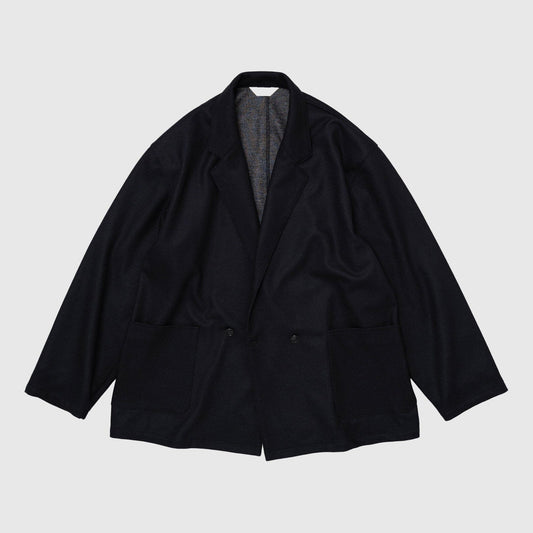 Still by Hand Wool Jersey Jacket - Black Navy Jacket Still By Hand 