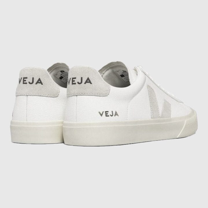 Veja Campo Chromefree Leather Sneakers - Extra-White / Natural-Suede Sneakers Veja 