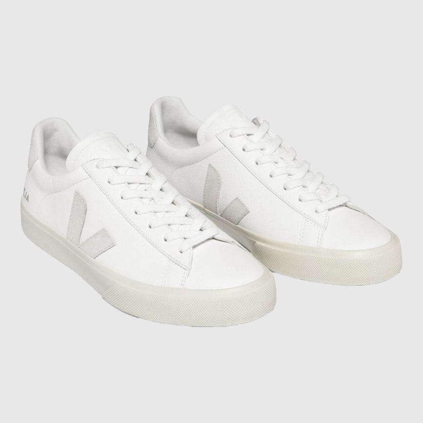 Veja Campo Chromefree Leather Sneakers - Extra-White / Natural-Suede Sneakers Veja 