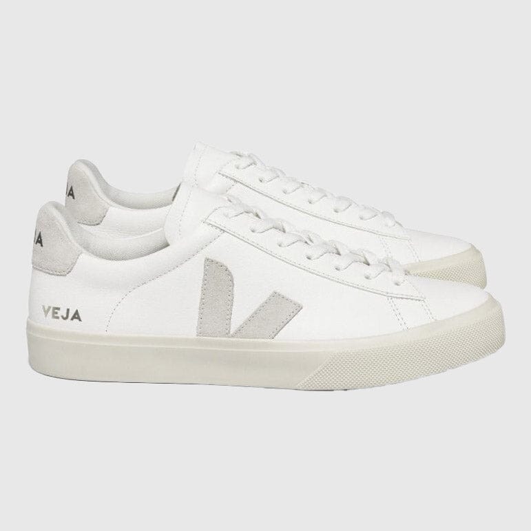 Veja Campo Chromefree Leather Sneakers - Extra-White / Natural-Suede Sneakers Veja 