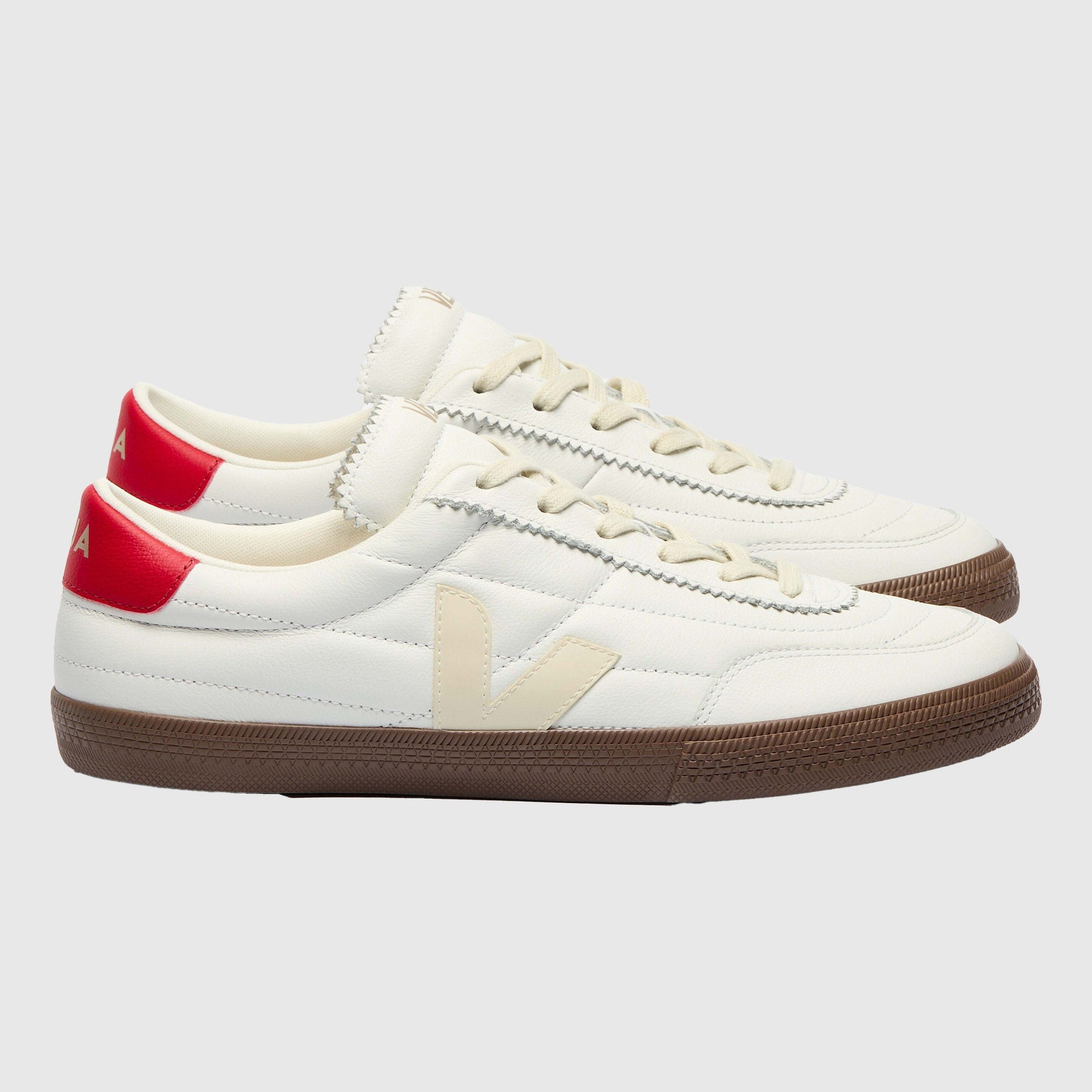 Veja Panenka O.T. Leather Sneakers - White / Pierre / Pekin / Bark Sneakers Veja 