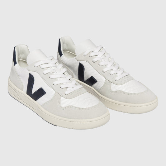 Veja V-10 B-Mesh Sneakers - White / Nautico Sneakers Veja 