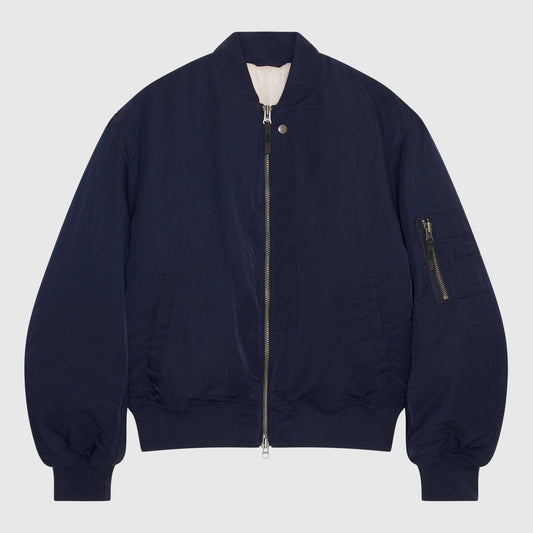 Wood Wood Elwyn Bomber Jacket - Stool Blue Jacket Wood Wood 