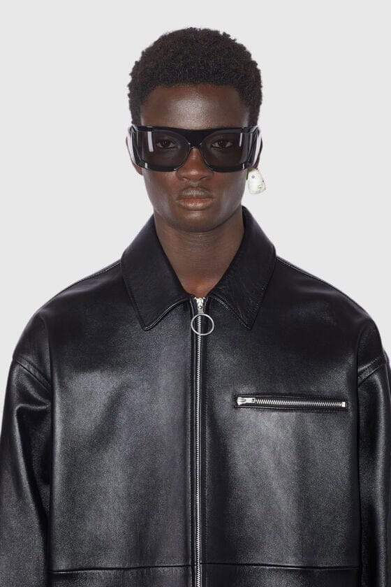 Acne studios outlet leather jacket mens