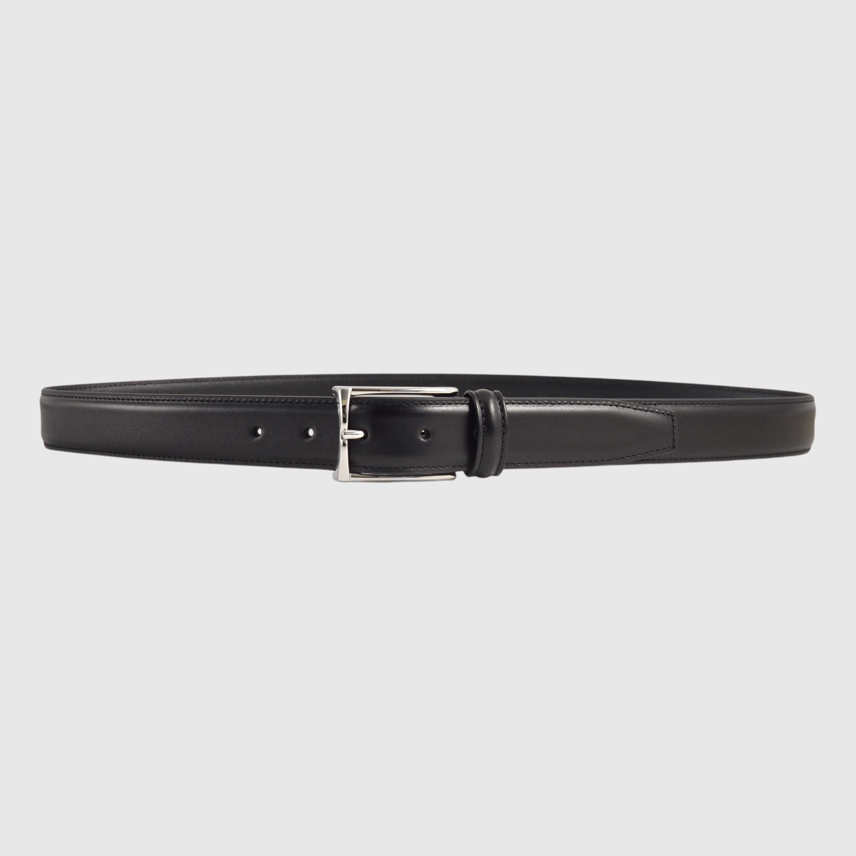 Andersons Olive Andersons Leather Narrow Belt, Brand Size 80 CM