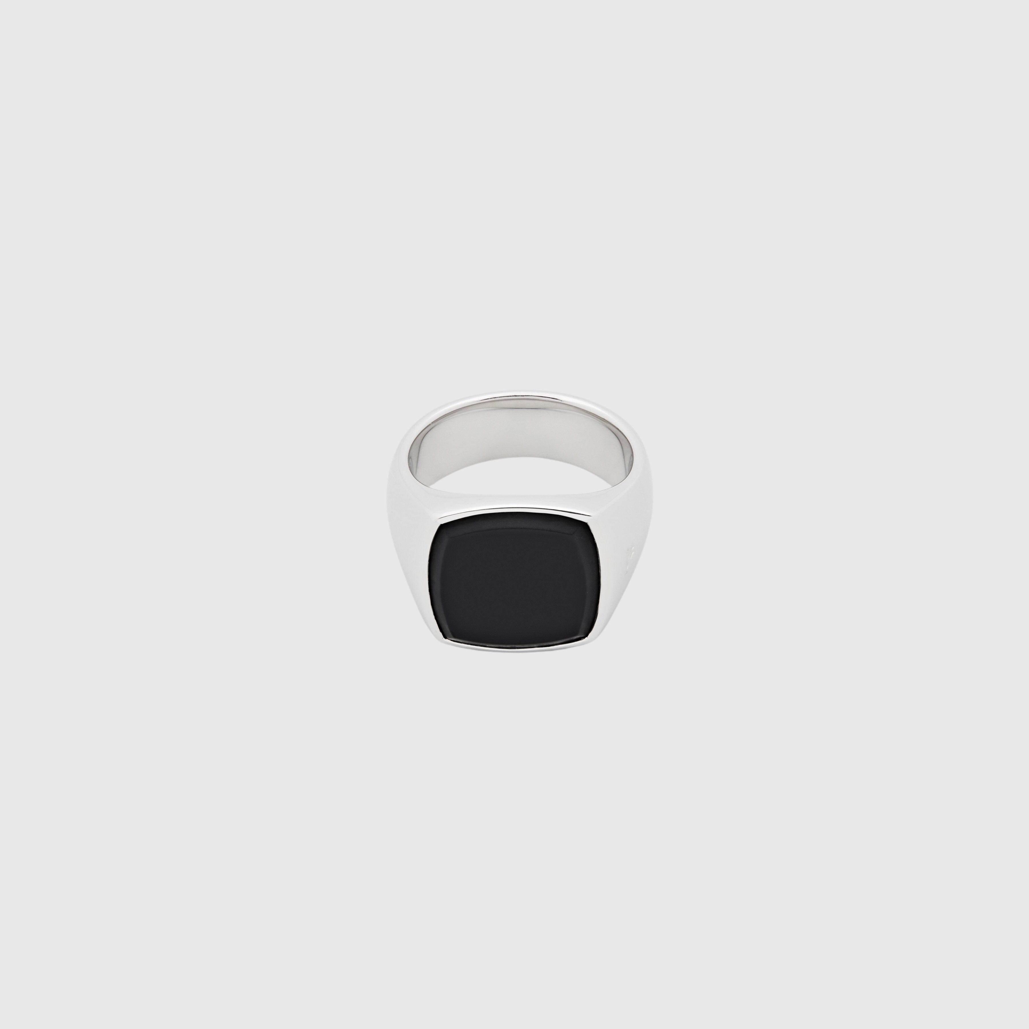 Tomwood Cushion Black Onyx Ring-